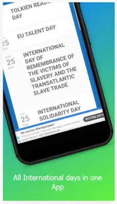 Calendar with International Da android App screenshot 2